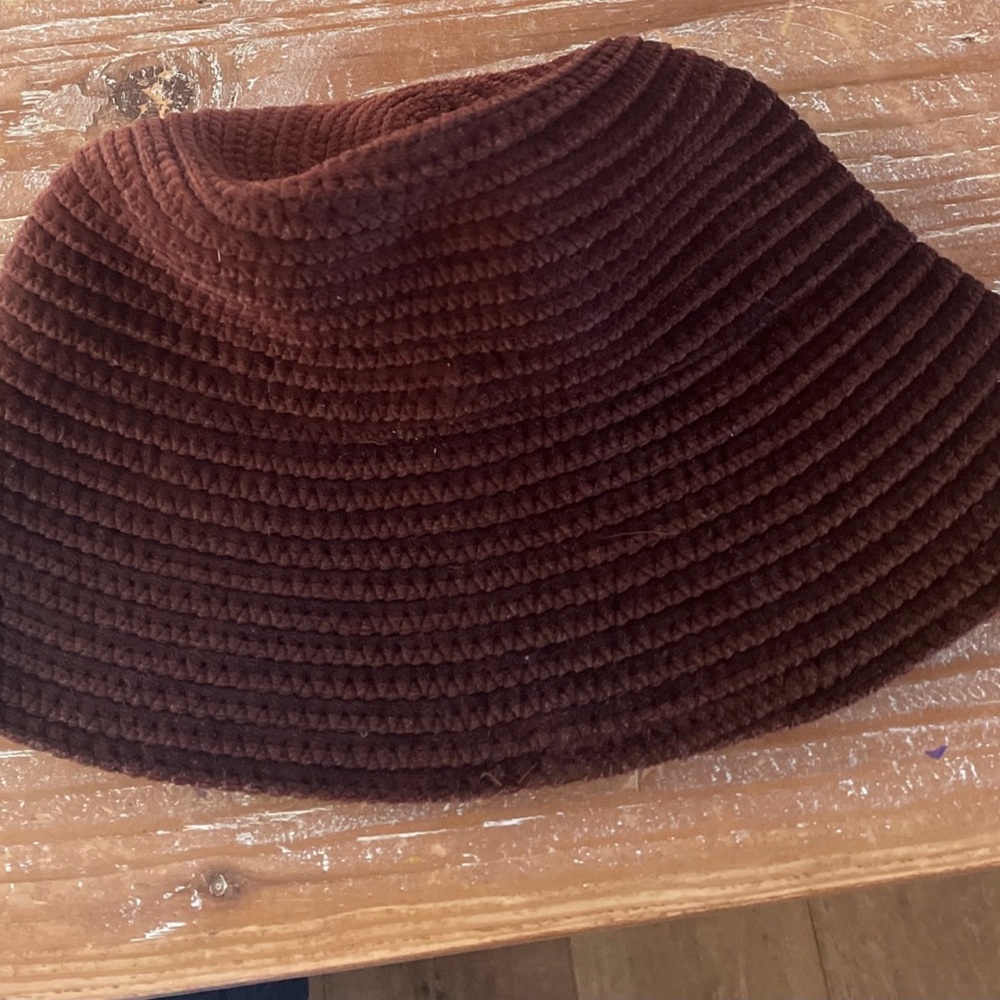 Liz Claiborne Vintage 1970s Chenille bucket Hat - Picture 7 of 7